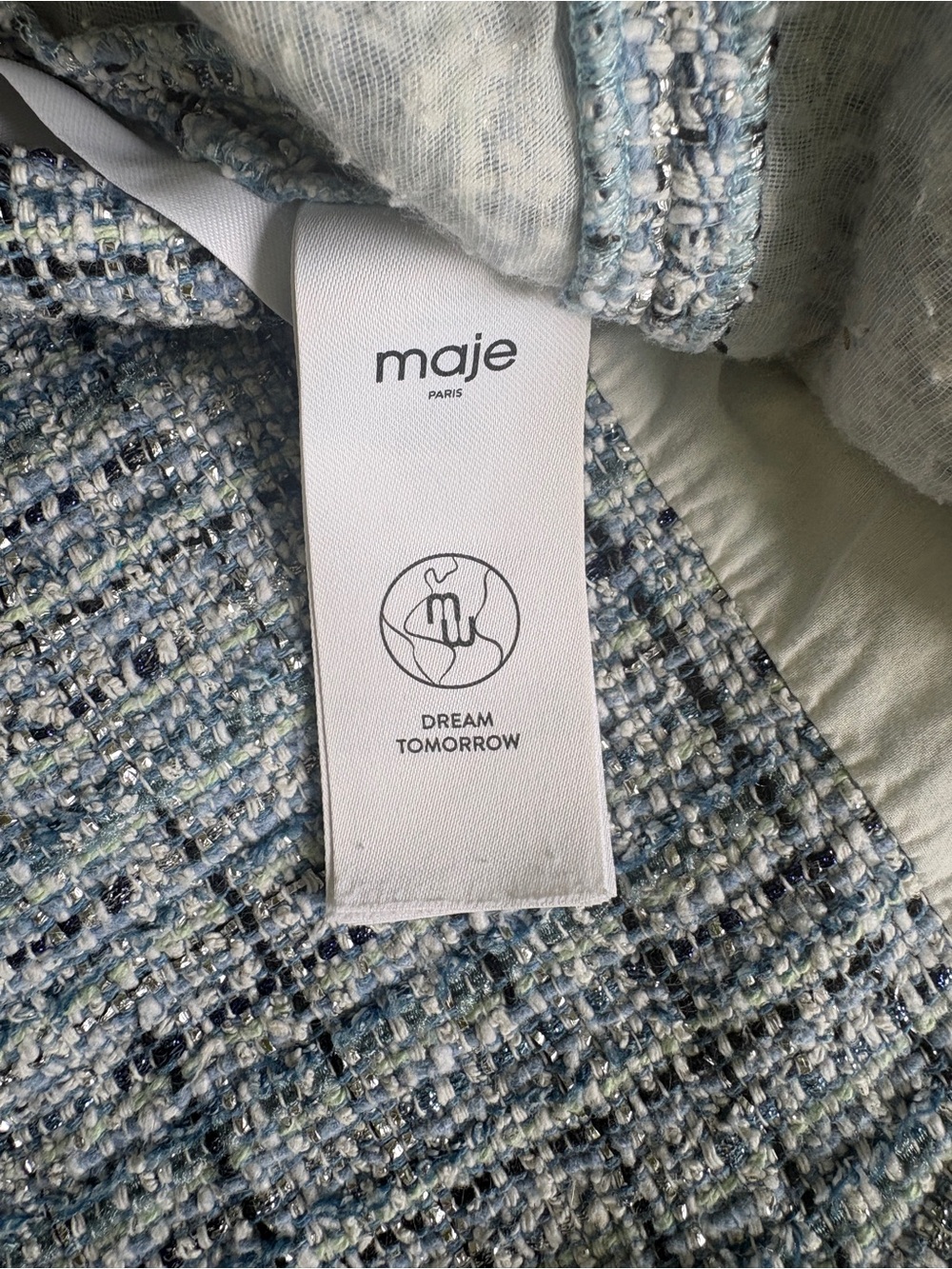 STYLED BUNDLE: Ganni Button Down and Maje Tweed Mini Skirt - Picture 5 of 9